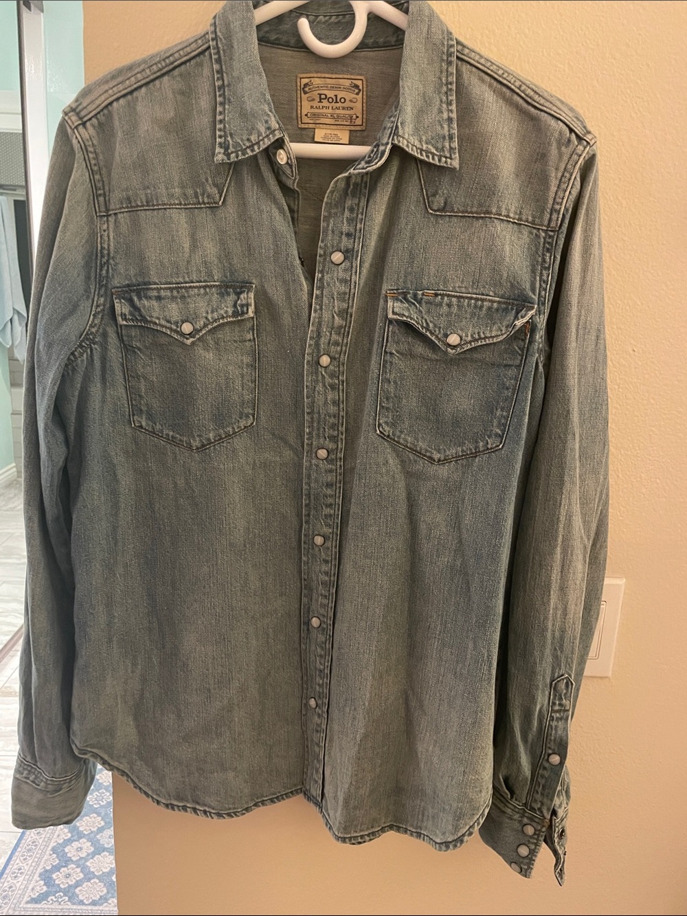 Polo by Ralph Lauren Light Wash Denim Button-Front Shirt